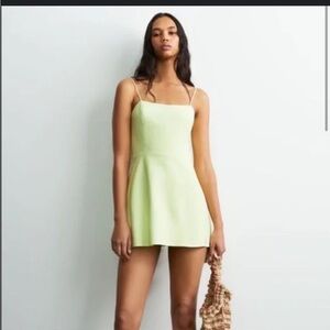NWT Zara Linen blend dress with built in shorts